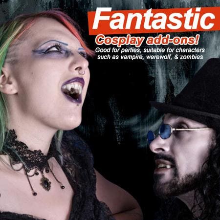  Retractable Halloween Vampire Fangs - Wholesalus