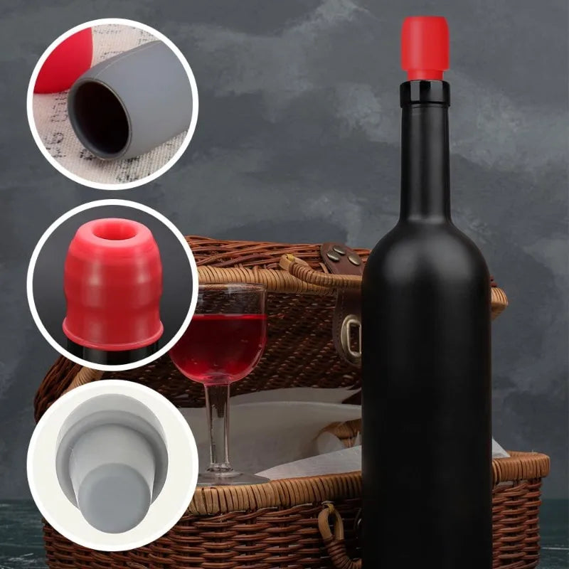Reusable Silicone Wine Stopper - Wholesalus