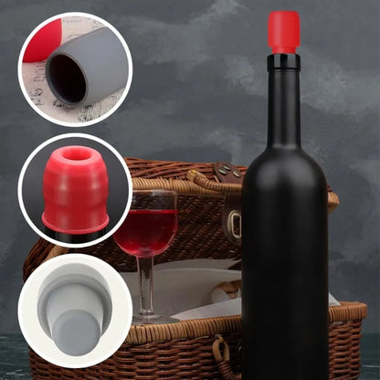 Reusable Silicone Wine Stopper - Wholesalus