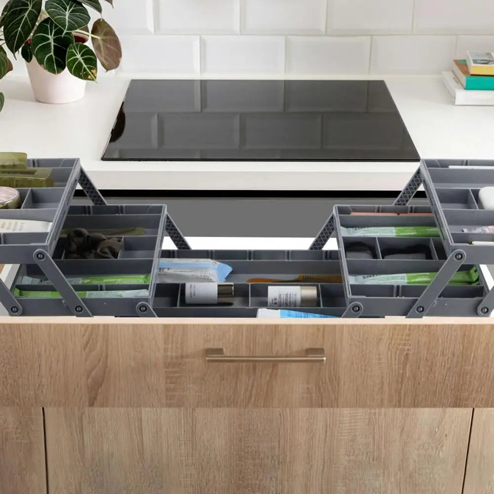 Multi Level Collapsible Organizer Drawer - Wholesalus