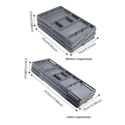 Multi Level Collapsible Organizer Drawer - Wholesalus