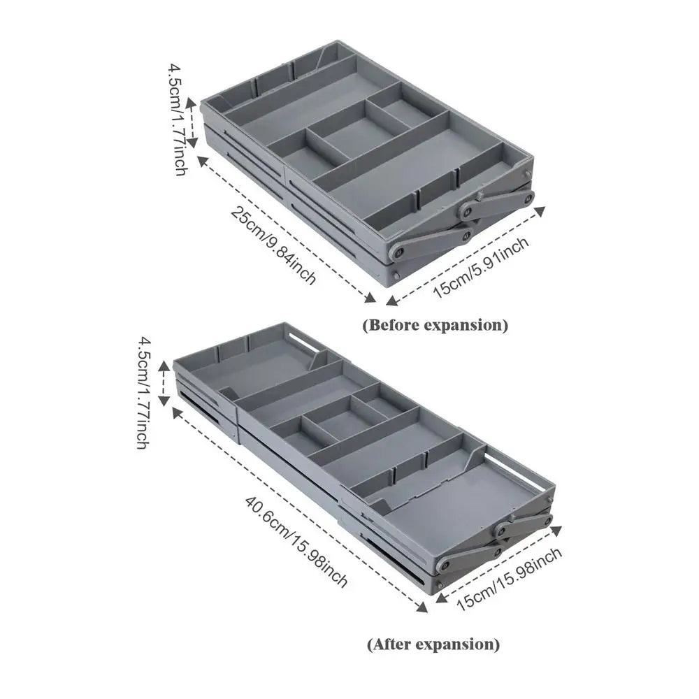 Multi Level Collapsible Organizer Drawer - Wholesalus