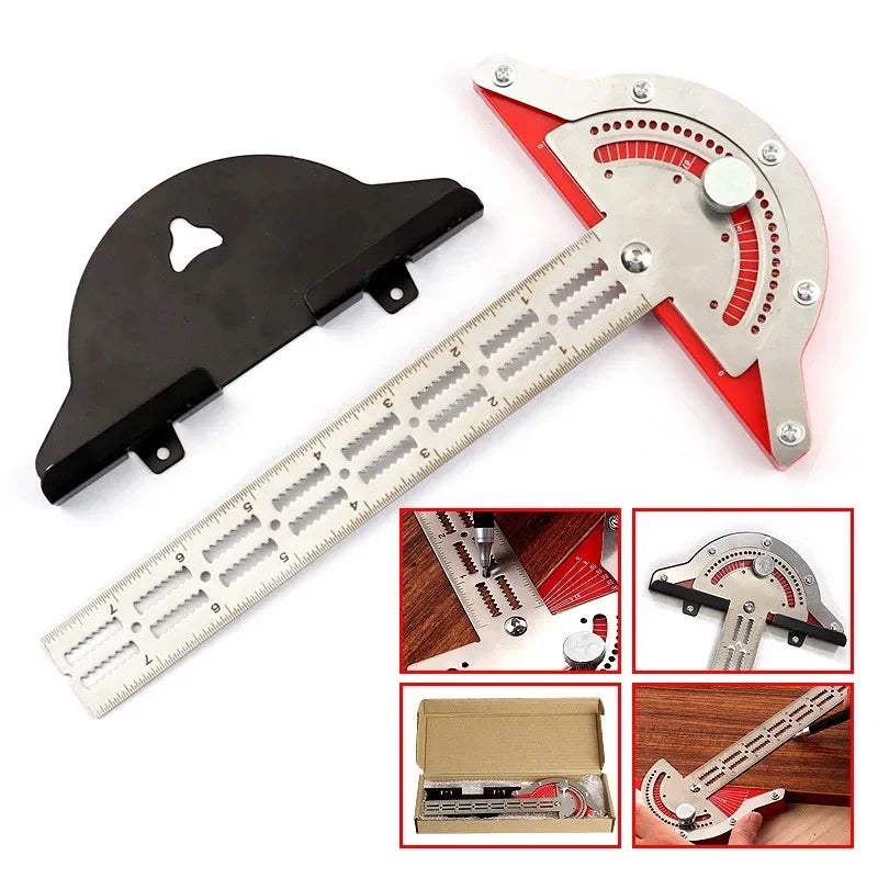 Stainless Steel Angle Precision Protractor - Wholesalus