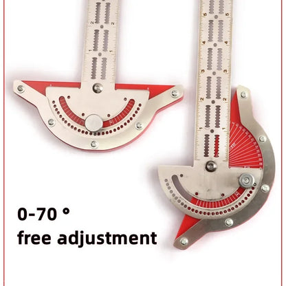Stainless Steel Angle Precision Protractor - Wholesalus