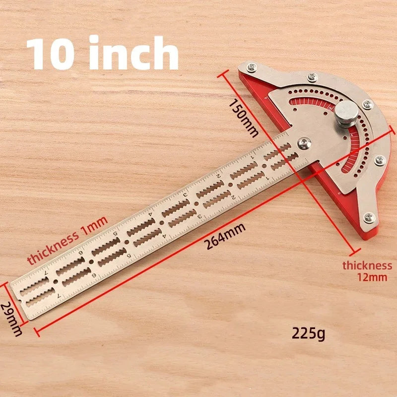 Stainless Steel Angle Precision Protractor - Wholesalus
