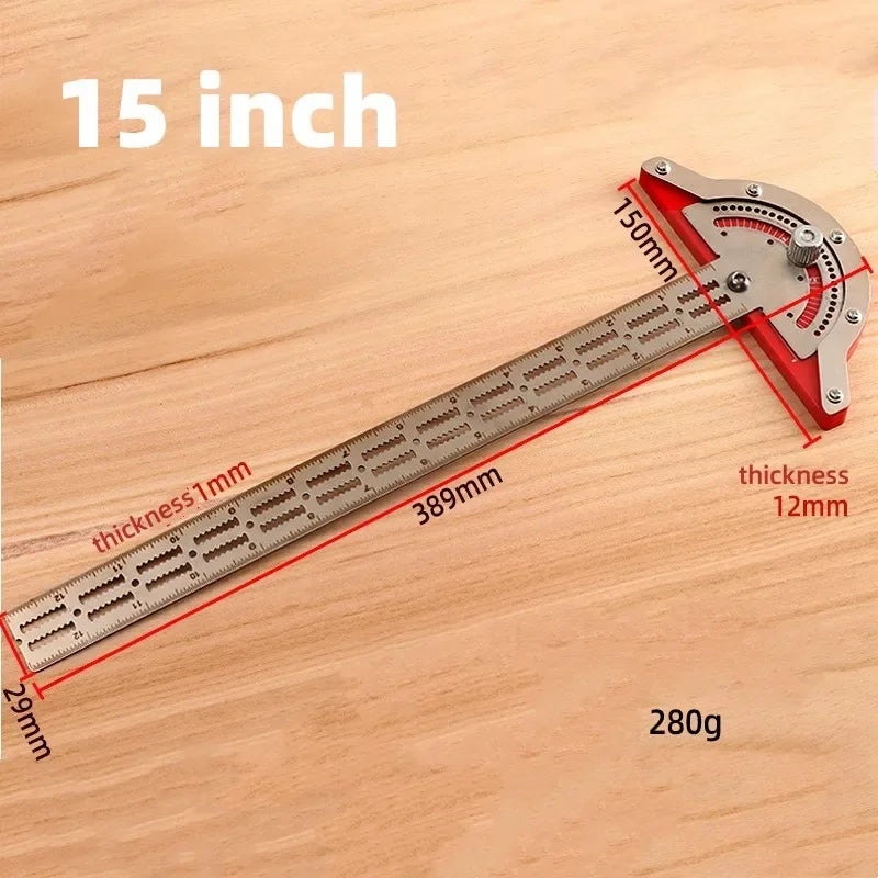 Stainless Steel Angle Precision Protractor - Wholesalus