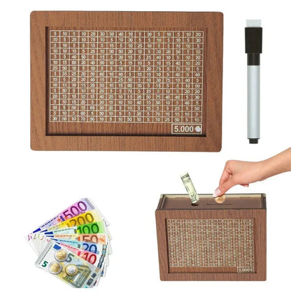 Decorative Wooden Money Box - Wholesalus