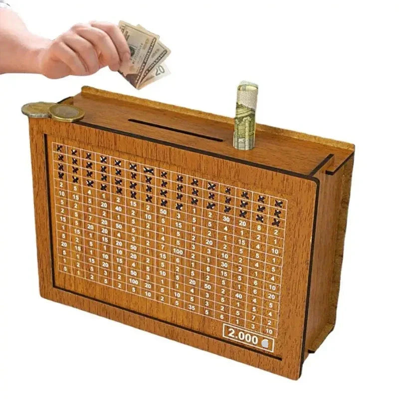 Decorative Wooden Money Box - Wholesalus