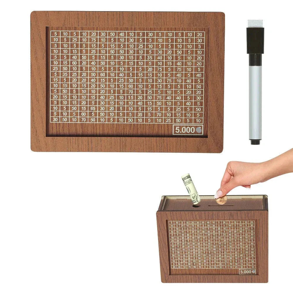 Decorative Wooden Money Box - Wholesalus