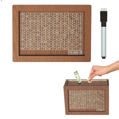 Decorative Wooden Money Box - Wholesalus