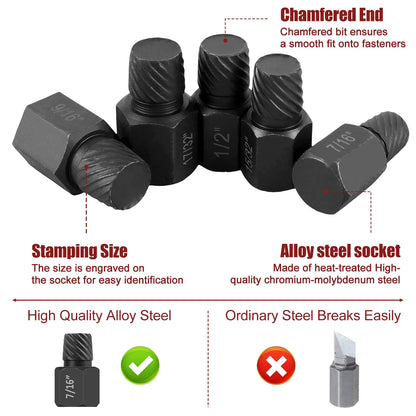 Damaged Screw Extractor Set - Wholesalus