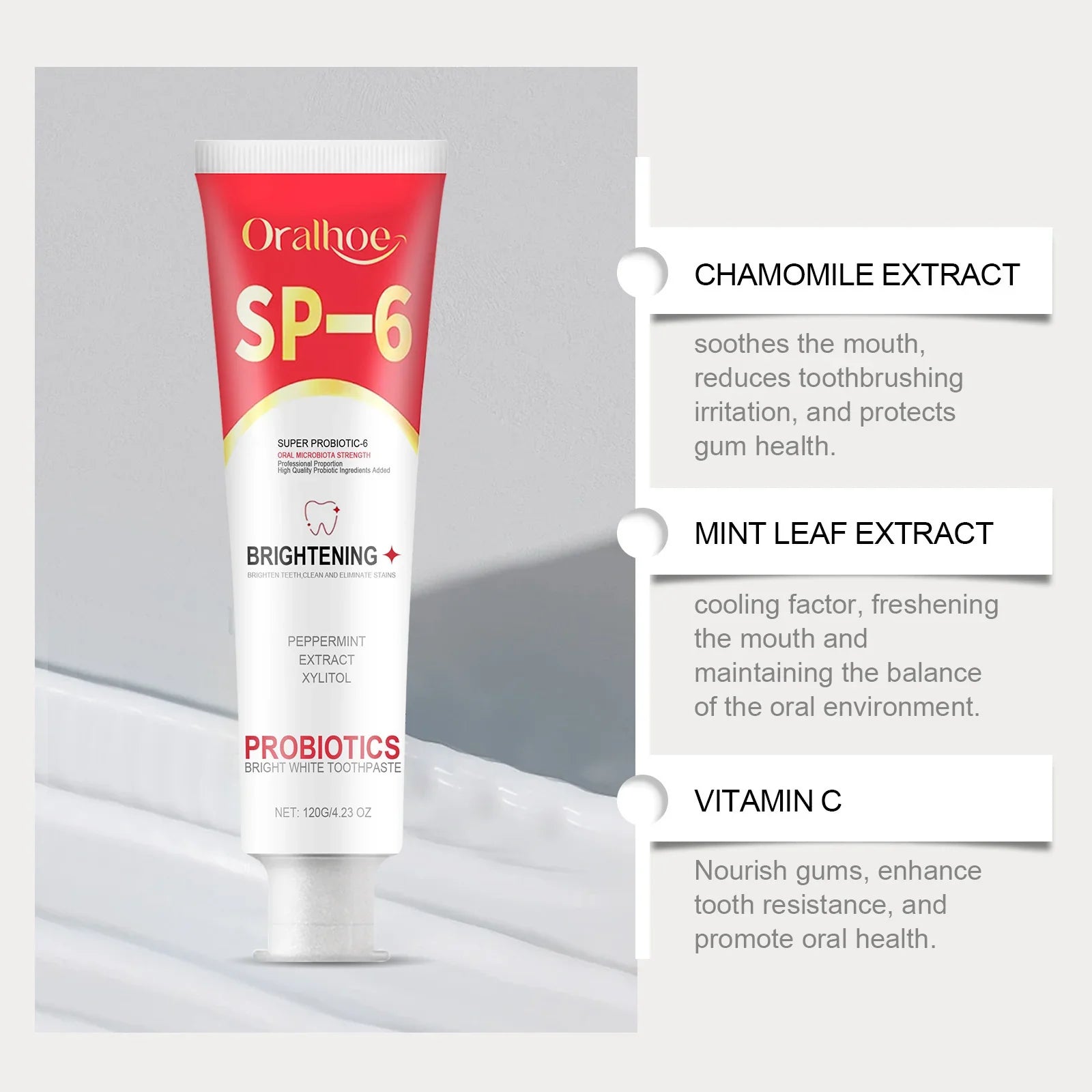 SP-6 Probiotic Whitening Toothpaste - Wholesalus