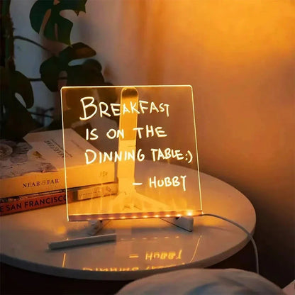 Acrylic LED Erasable Writing Panel - Wholesalus
