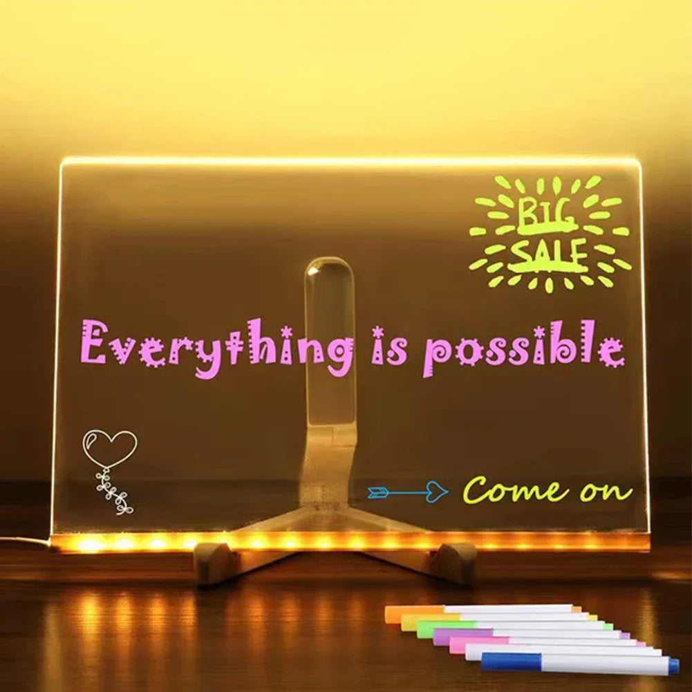 Acrylic LED Erasable Writing Panel - Wholesalus