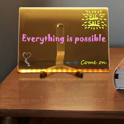 Acrylic LED Erasable Writing Panel - Wholesalus