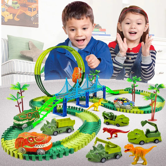 Electric Magic Climbing Dinosaur Track Toy - Wholesalus