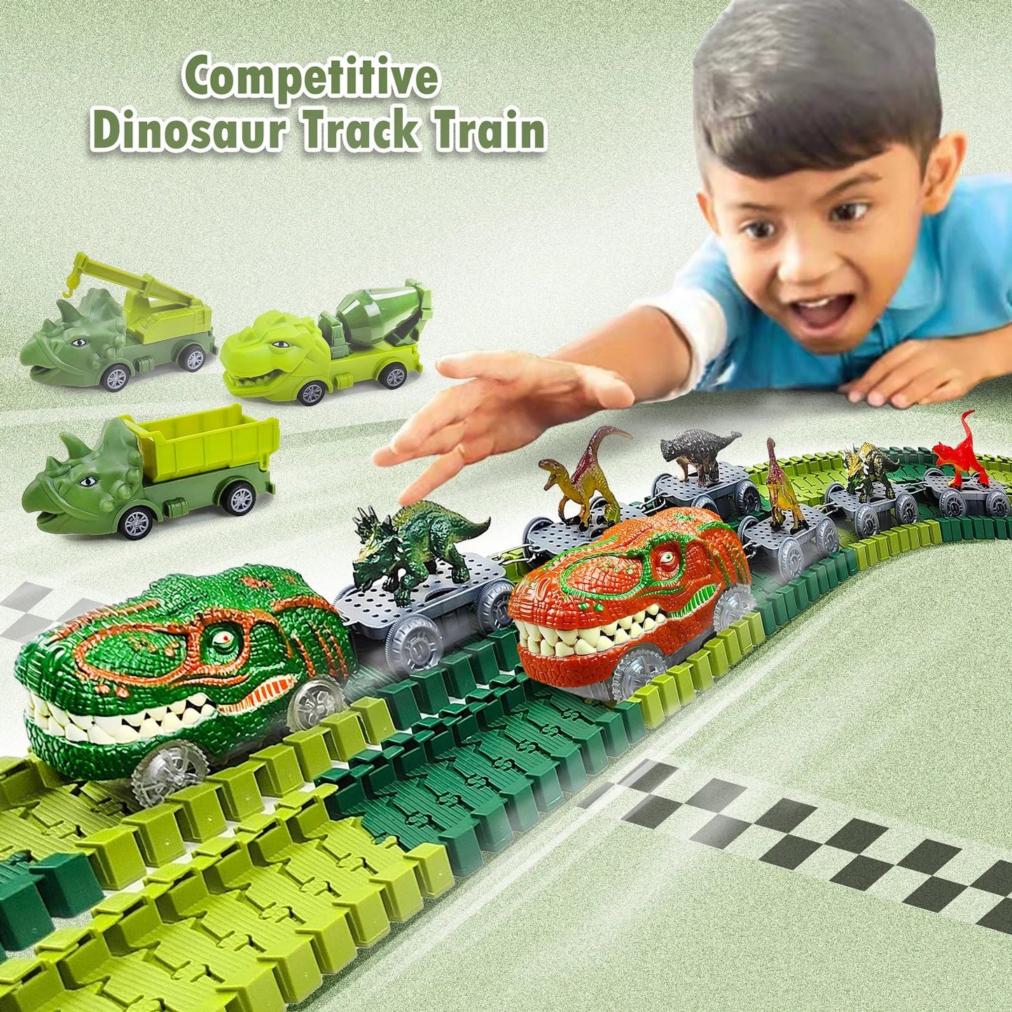 Electric Magic Climbing Dinosaur Track Toy - Wholesalus