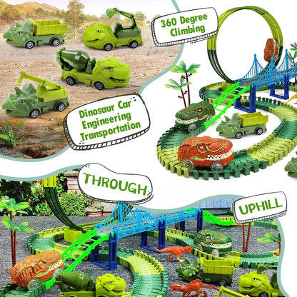 Electric Magic Climbing Dinosaur Track Toy - Wholesalus