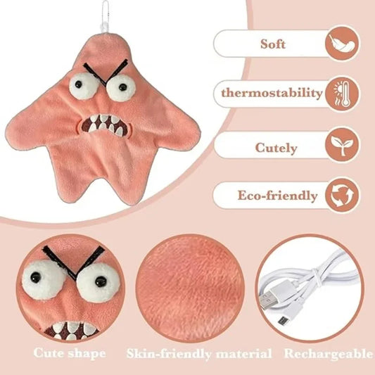 Rechargeable Angry Starfish Dancing Keychain - Wholesalus