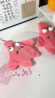Rechargeable Angry Starfish Dancing Keychain - Wholesalus