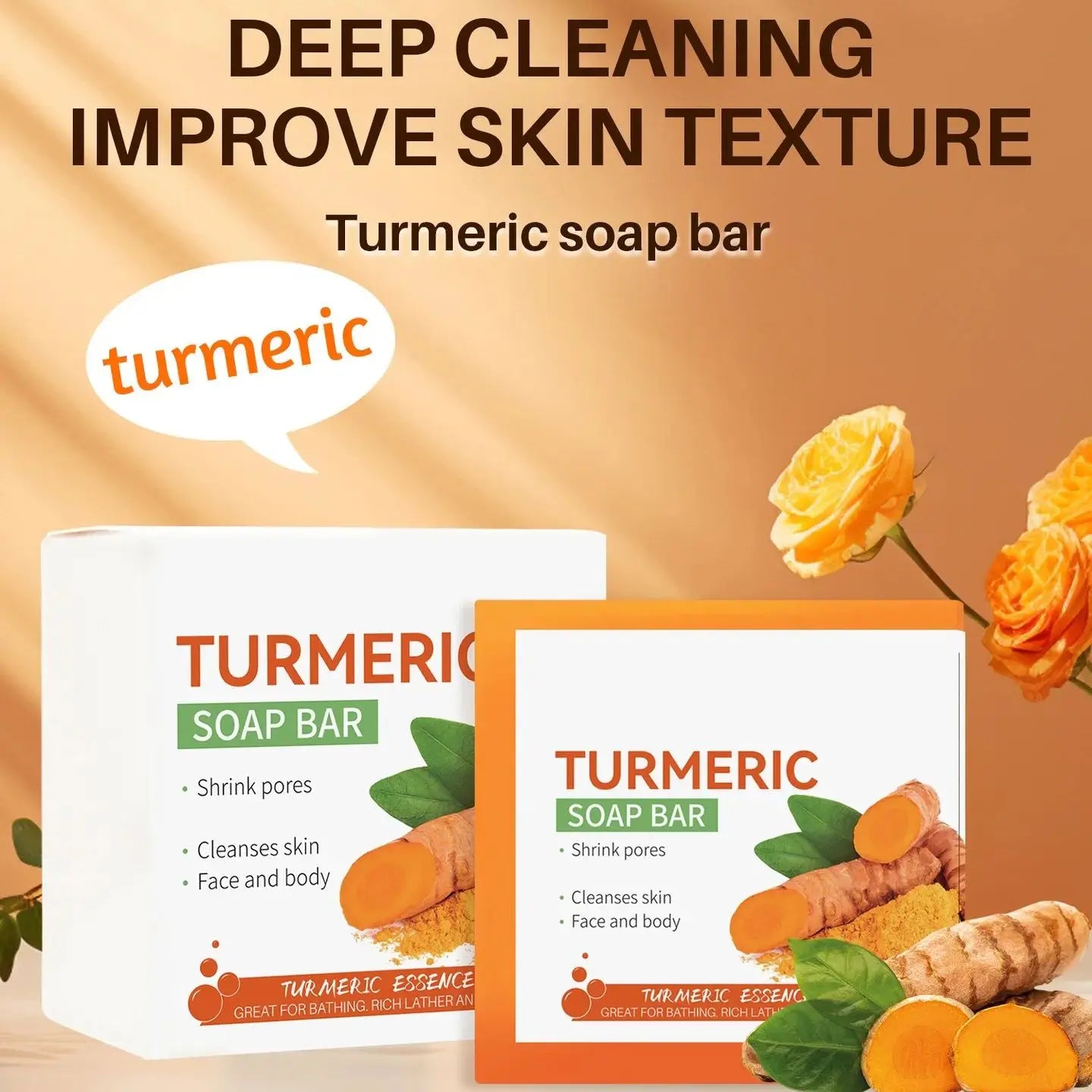 Skin Care Brightening Turmeric Soap - Wholesalus