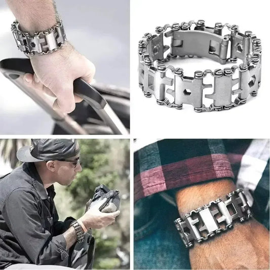 Stainless Steel Multi Tool Bracelet - Wholesalus