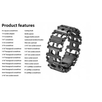 Stainless Steel Multi Tool Bracelet - Wholesalus