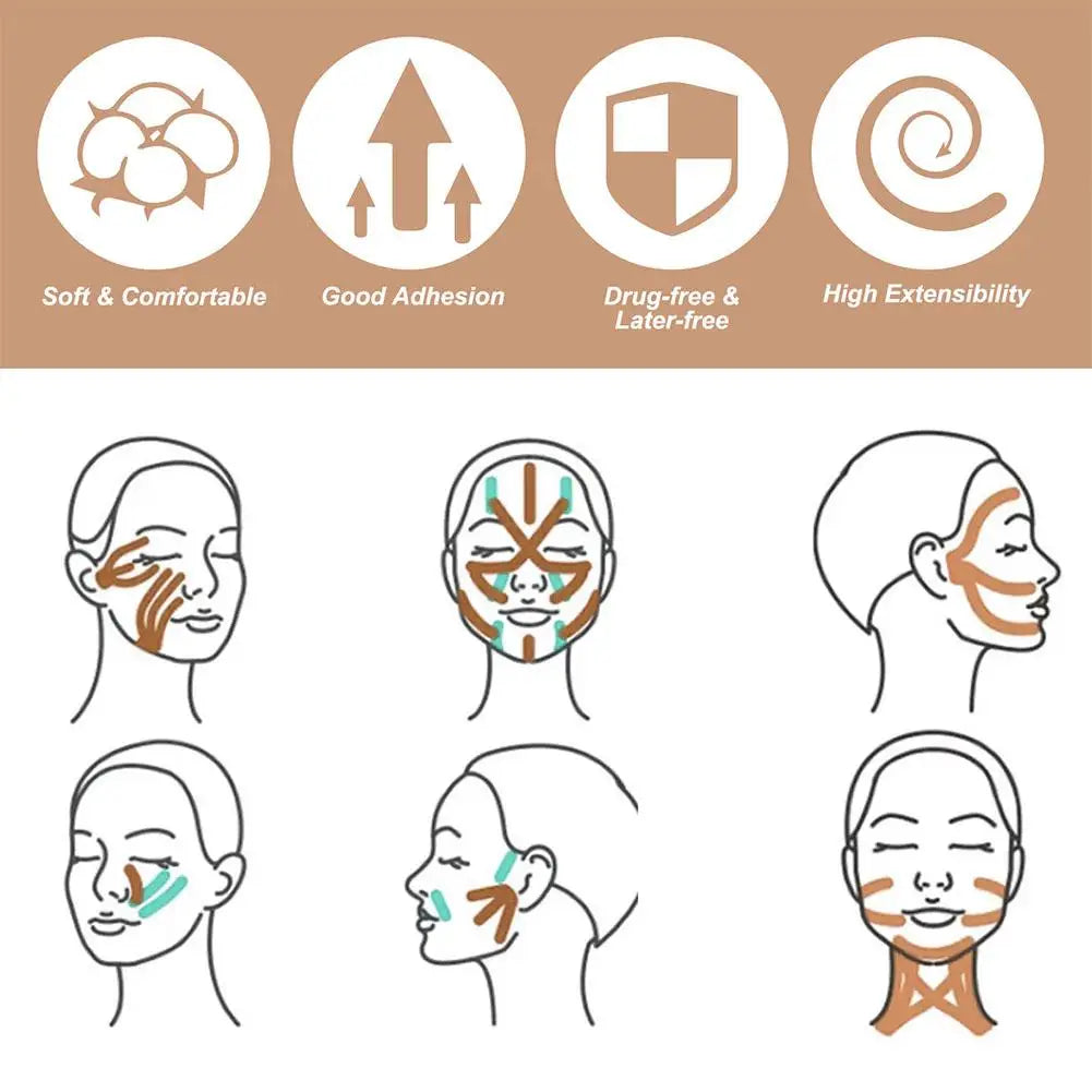 Elastic Face Lifting Tape - Wholesalus