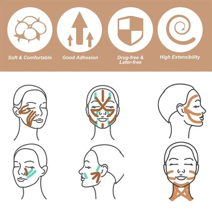 Elastic Face Lifting Tape - Wholesalus