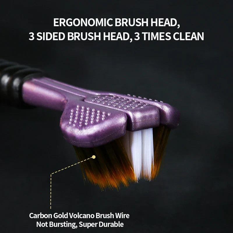 Sparkle Triple-Head Toothbrush - Wholesalus