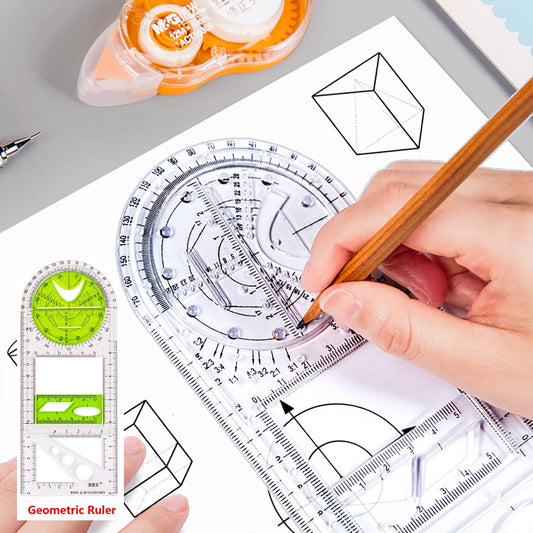 Rotatable Mathematical Geometry Ruler - Wholesalus
