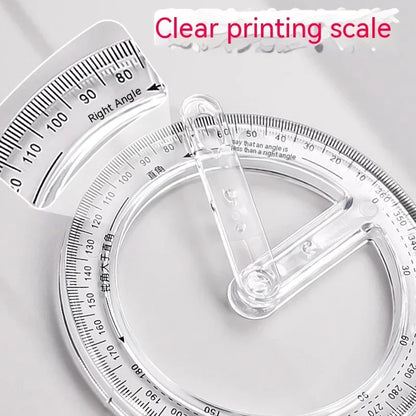 Rotatable Mathematical Geometry Ruler - Wholesalus