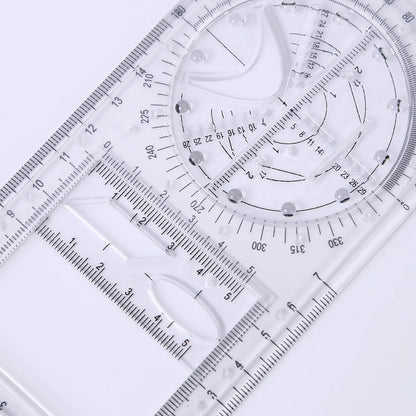 Rotatable Mathematical Geometry Ruler - Wholesalus