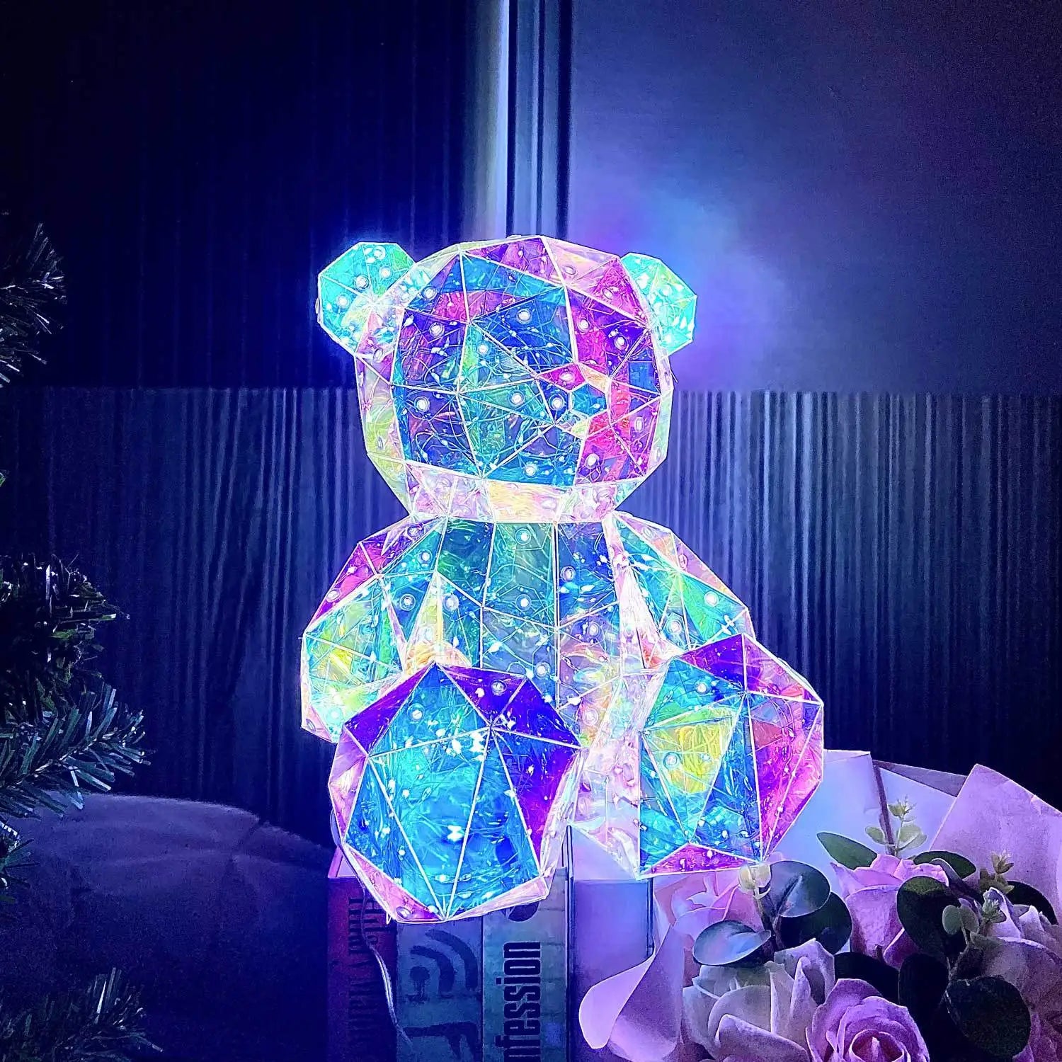 Colorful Glowing Teddy Bear - Wholesalus