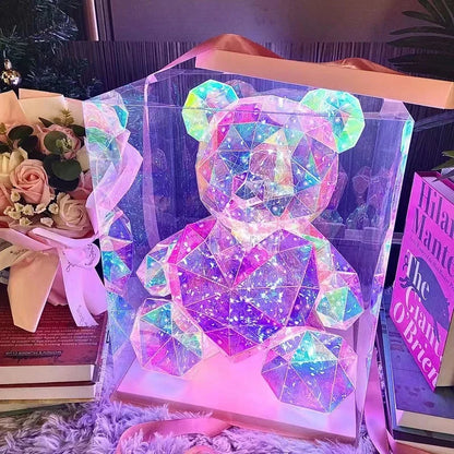Colorful Glowing Teddy Bear - Wholesalus