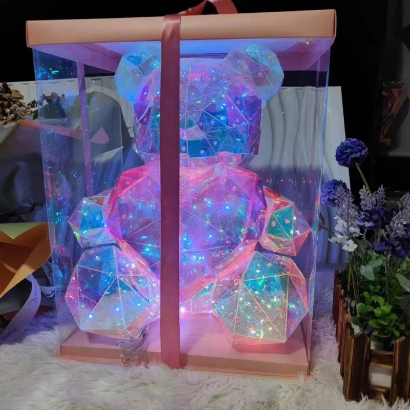 Colorful Glowing Teddy Bear - Wholesalus