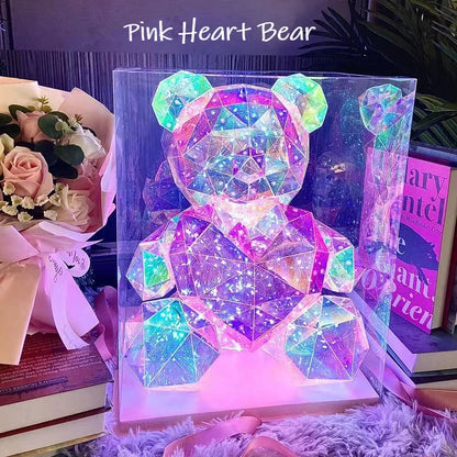 Colorful Glowing Teddy Bear - Wholesalus