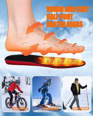 USB Rechargeable Heated Insoles - Wholesalus