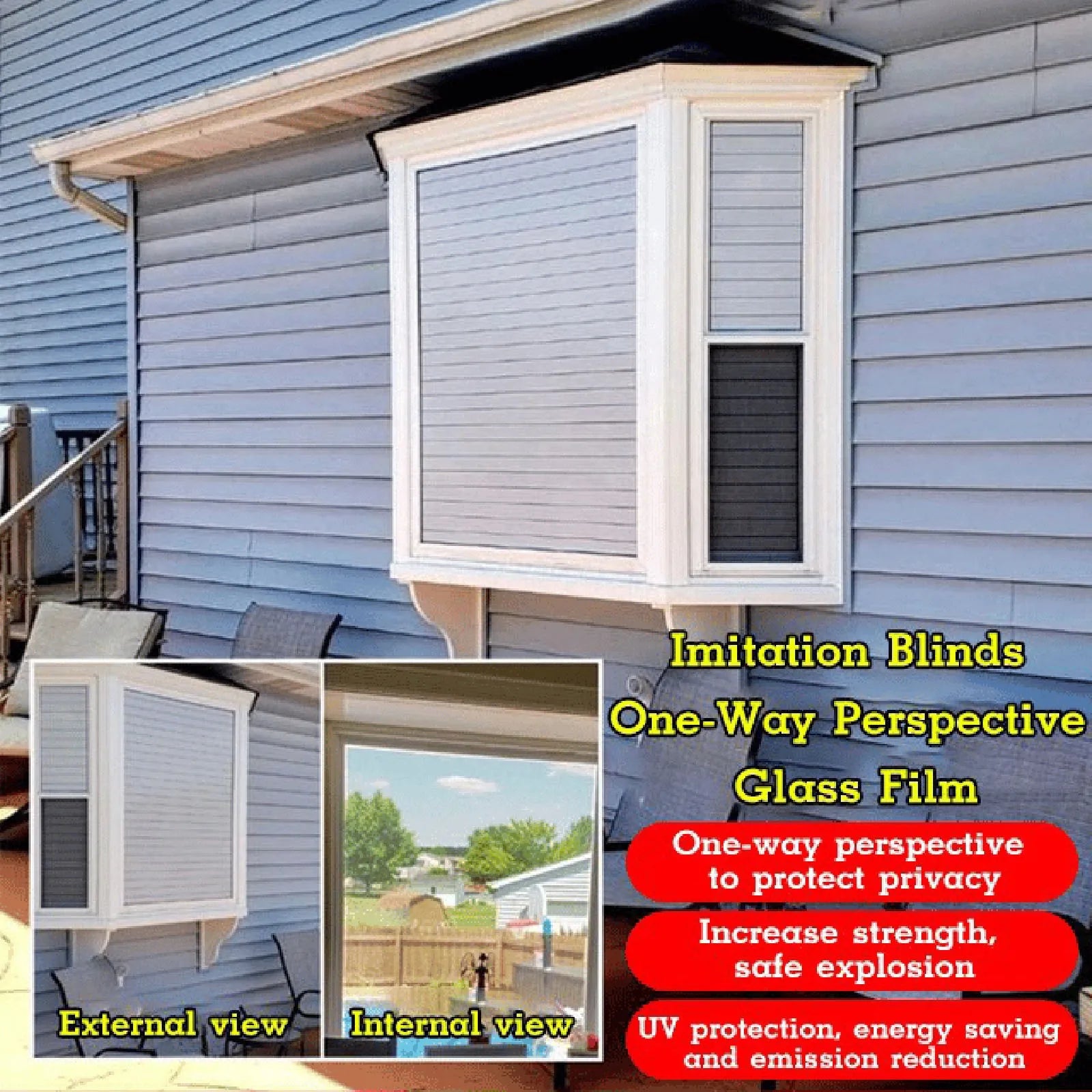One-Way Vision Window Privacy Stickers - Wholesalus
