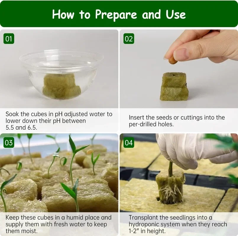 Soil-less Hydroponic Vegetable Planting Cube - Wholesalus