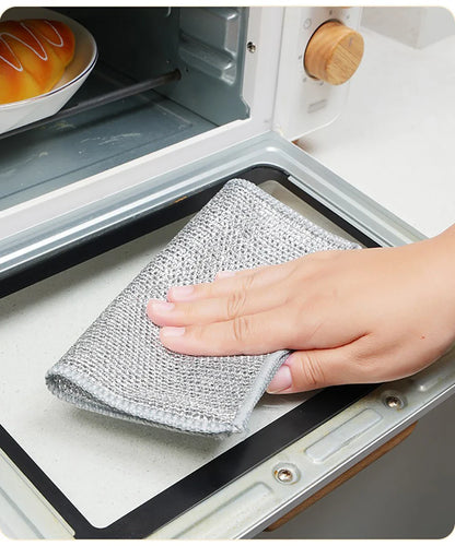 Metal Scrubber Kitchen Dishwashing Cloth - Wholesalus
