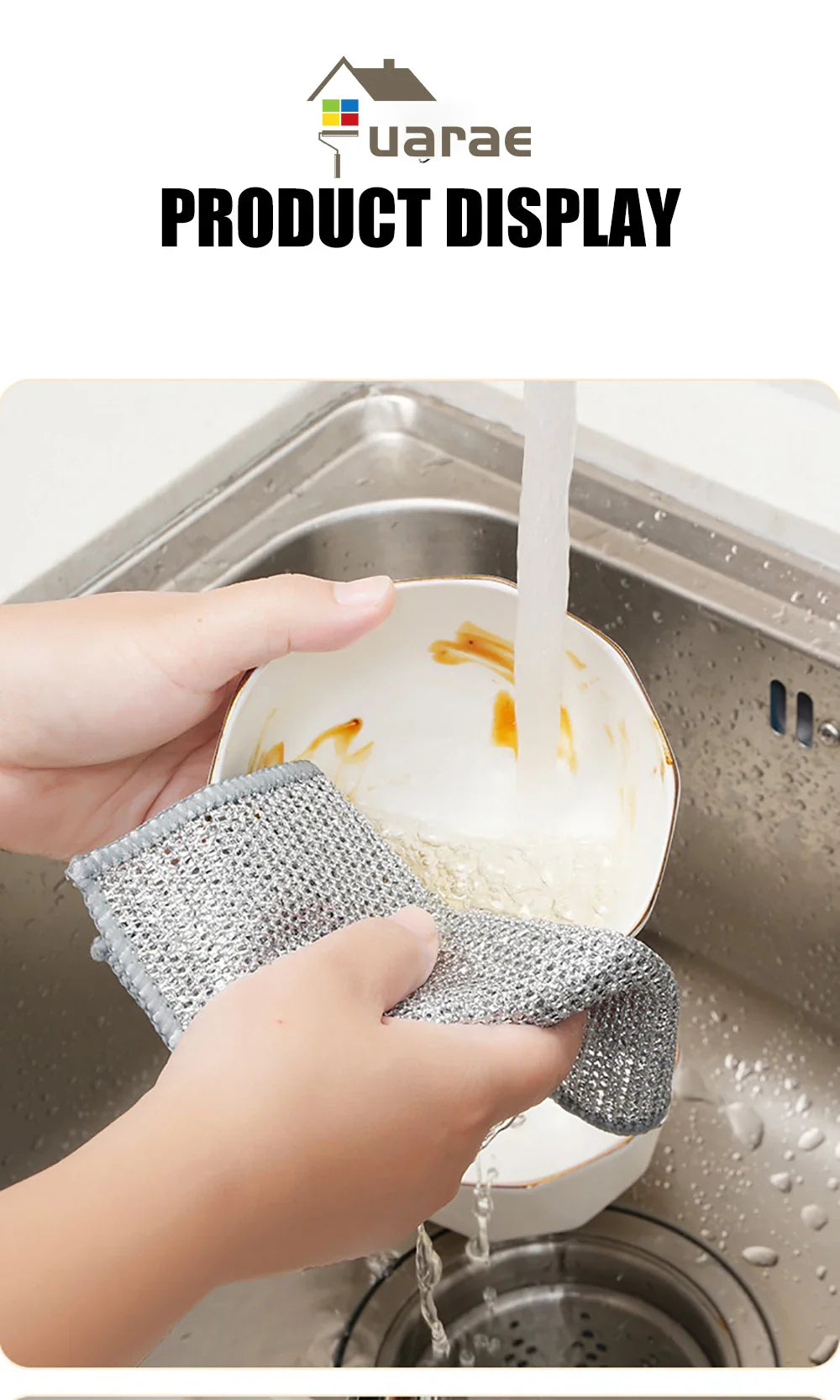 Metal Scrubber Kitchen Dishwashing Cloth - Wholesalus