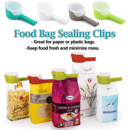 Food Bag Sealing Clips With Cap - 5Pcs - Wholesalus