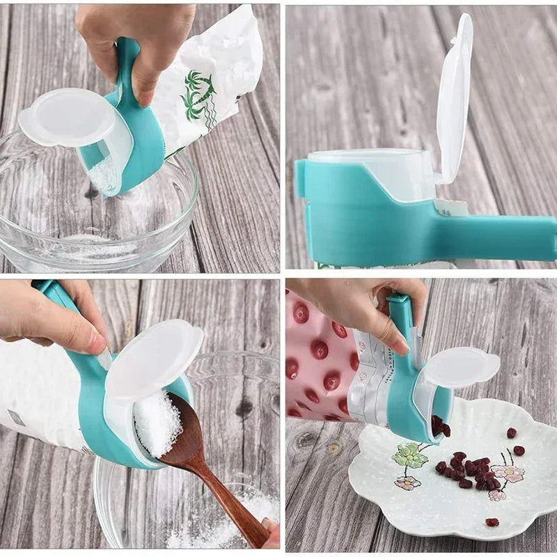 Food Bag Sealing Clips With Cap - 5Pcs - Wholesalus