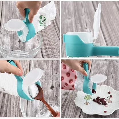 Food Bag Sealing Clips With Cap - 5Pcs - Wholesalus