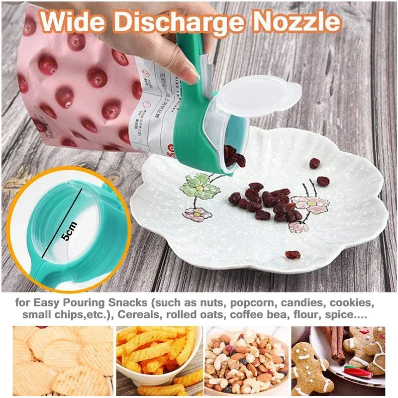 Food Bag Sealing Clips With Cap - 5Pcs - Wholesalus
