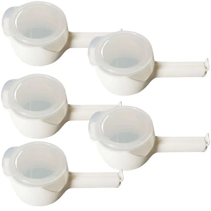 Food Bag Sealing Clips With Cap - 5Pcs - Wholesalus