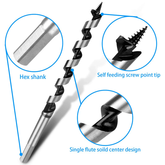 Extended Hex Shank Wood Drill Bit - Wholesalus