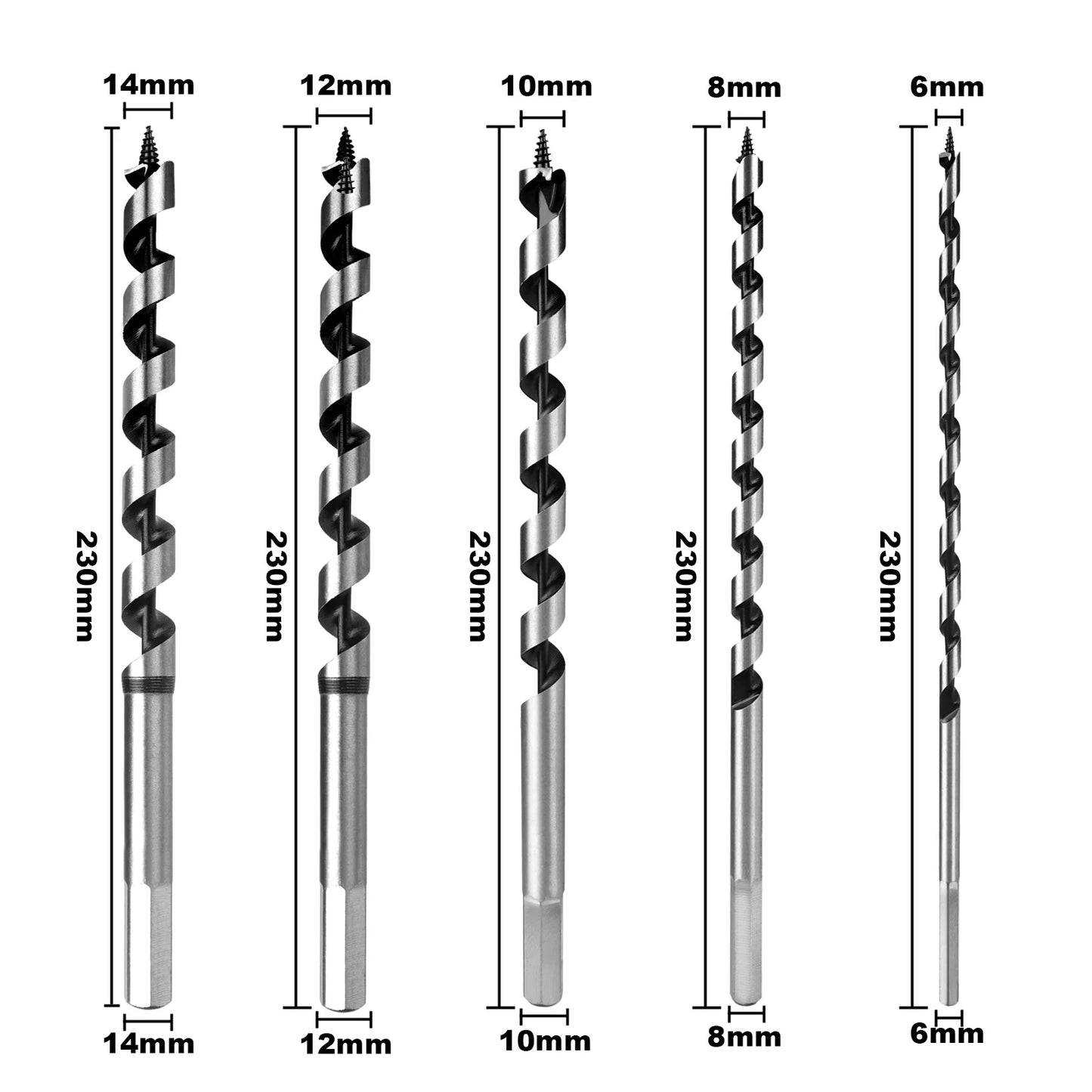 Extended Hex Shank Wood Drill Bit - Wholesalus