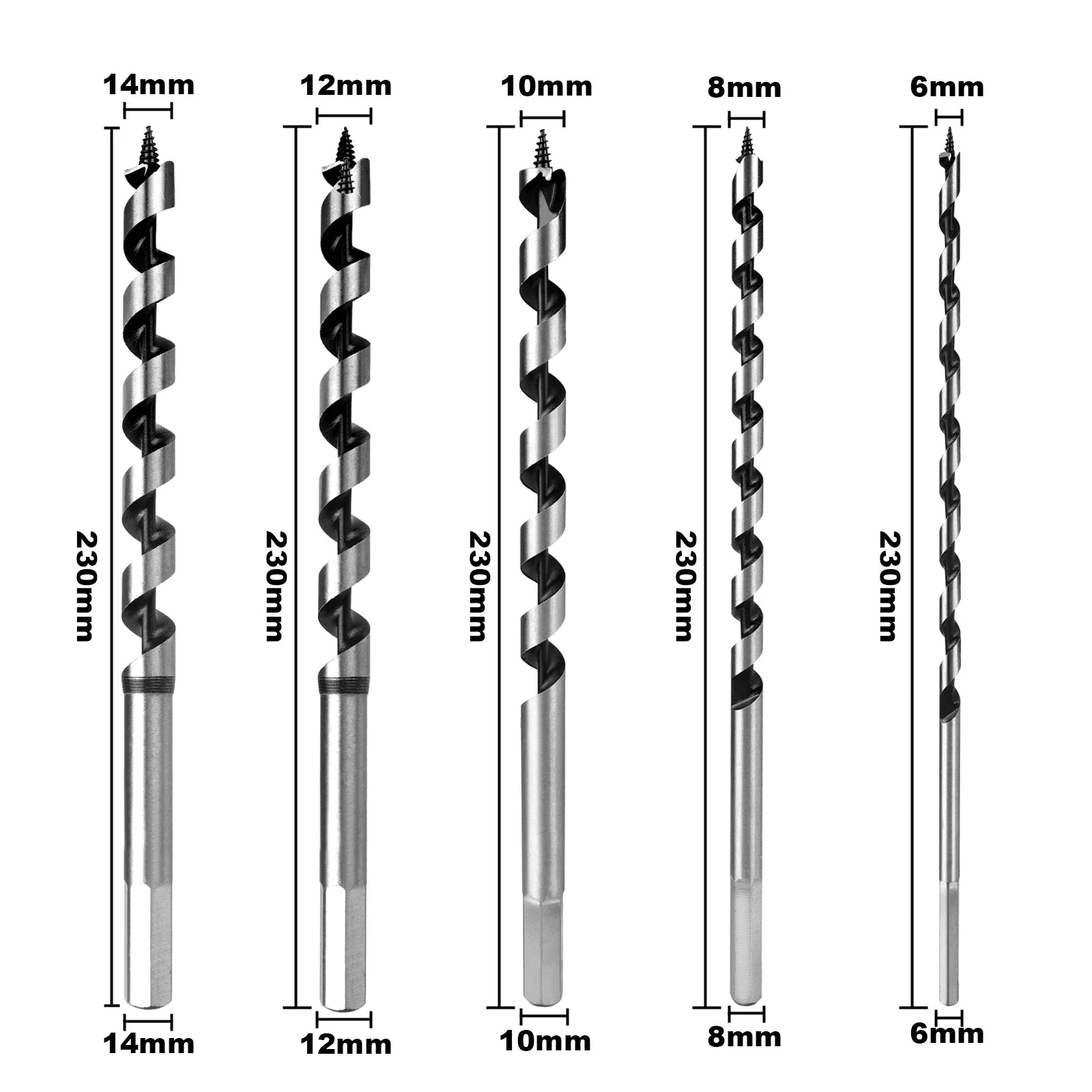 Extended Hex Shank Wood Drill Bit - Wholesalus